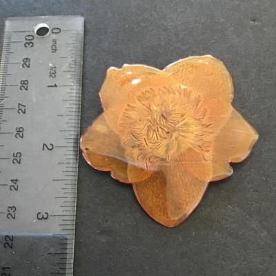 Vintage enamel type covered leaves