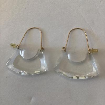 Half Moon lear lass purse dangle earrings