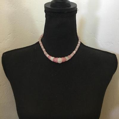 Vintage made in Czech has chip glass necklace