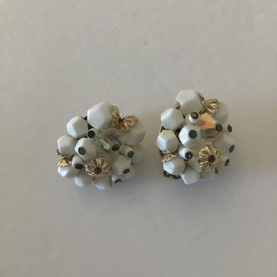 Vintage clip on earrings