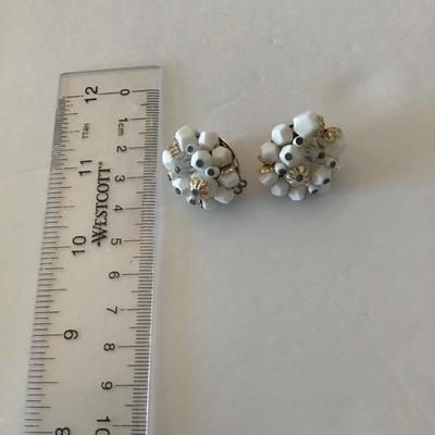 Vintage clip on earrings