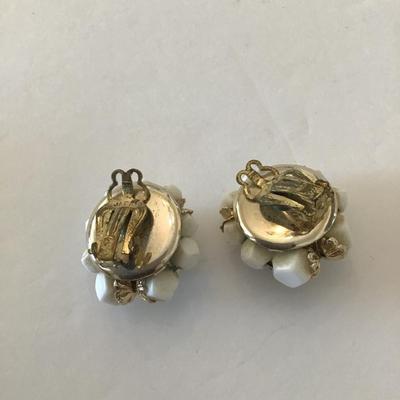 Vintage clip on earrings
