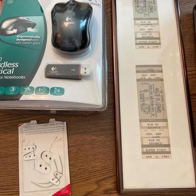 Desk, Random office items and more