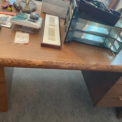 Desk, Random office items and more