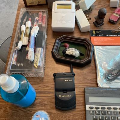 Desk, Random office items and more
