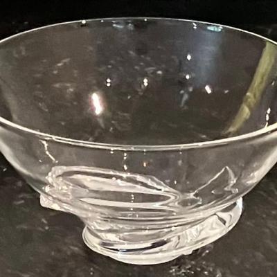 Vintage Steuben Spiral Crystal Bowl