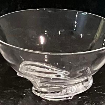 Vintage Steuben Spiral Crystal Bowl