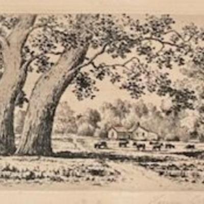 1887 Etching By Henry Chapman Ford