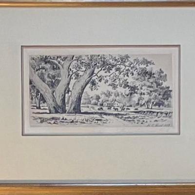 1887 Etching By Henry Chapman Ford