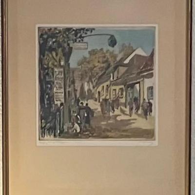 Etching By Herta Czoernig (Vienna)