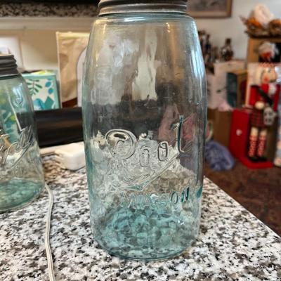 Sale Photo Thumbnail #251: Vintage Root Mason jar Made By Root Glass Co. Terre Haute, Indiana   1/2 Gallon Jar.