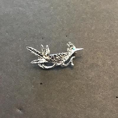 Sale Photo Thumbnail #55: Vintage silver Tone Road Runner brooch please see attached photos