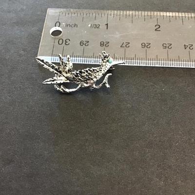 Sale Photo Thumbnail #56: Vintage silver Tone Road Runner brooch please see attached photos