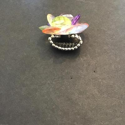 Sale Photo Thumbnail #126: Very cute multicolored fashion stretchy ring. Please see attached photos.