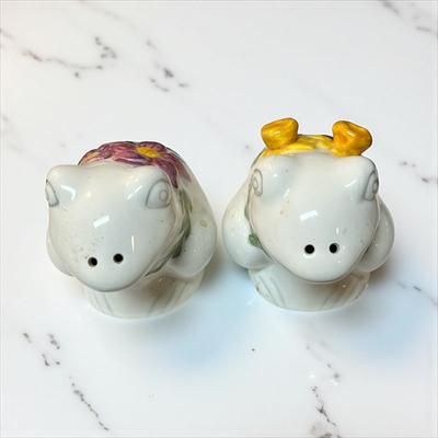 Sale Photo Thumbnail #265: Portmeirion Botanic Garden Frog Salt & Pepper Shaker Set in Box