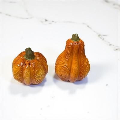 Sale Photo Thumbnail #269: Pier One Fall Pumpkin and Ghourd Salt and Pepper Shaker Set