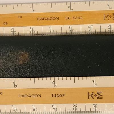 Lot of Slide Rules K&E Keuffel & Esser Drafting Ruler 1410P 1415P 1420P 563242 Tools Paragon Anvil Bow Pencil Pavement Rate Slide...