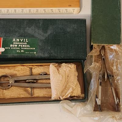 Lot of Slide Rules K&E Keuffel & Esser Drafting Ruler 1410P 1415P 1420P 563242 Tools Paragon Anvil Bow Pencil Pavement Rate Slide...
