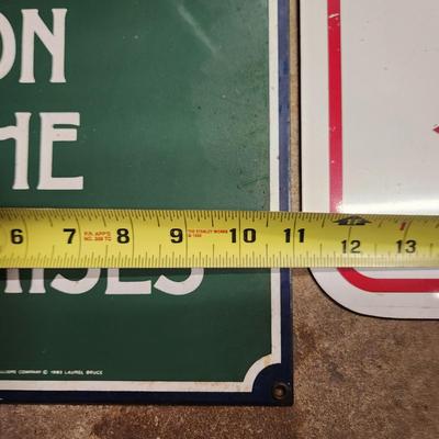 3 Man Cave Garage Signs 2 Metal Genunie Ford, Don't Even Think. Ford Parking Only is not metal