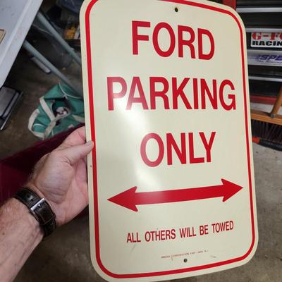 3 Man Cave Garage Signs 2 Metal Genunie Ford, Don't Even Think. Ford Parking Only is not metal