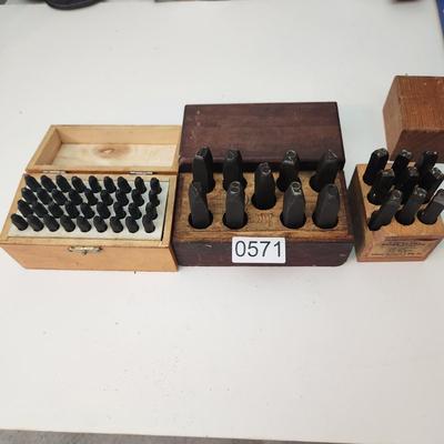 Steel Stamps Millers Fall Tools 3/8" Belknap Hardware 1/4" Numbers, Pittsburgh 1/8"