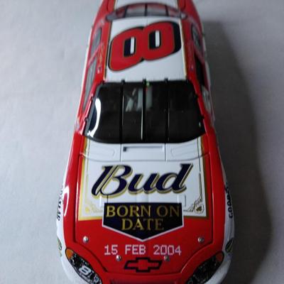 Sale Photo Thumbnail #197: 2004 Budweiser Born on Date Daytona Win Raced Version 1:24 Scale ARC 1 of 68808 P/N 106782 QVC 1 of 6000 P/N 106731 Total Production 74808