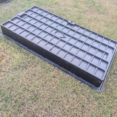 Flood Tray 6' 3' / 7" deep black plastic