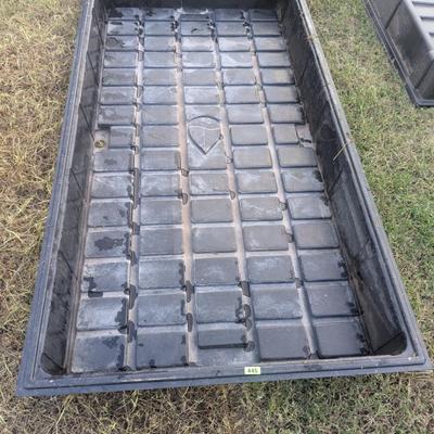 Flood Tray 6' 3' / 7" deep black plastic