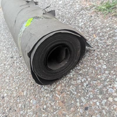 Black Felt paper partial roll 36" wide