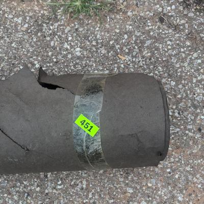 Black Felt paper partial roll 36" wide