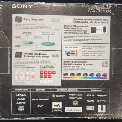Sale Photo Thumbnail #5: Kicker 6x8 Car Speaker 225w Peak 4ohm (1) - Sony CDX-GT575UP FM/AM Compact Disc Player Sirius XM 

Will receive all items pictured as is. Both working & in great condition