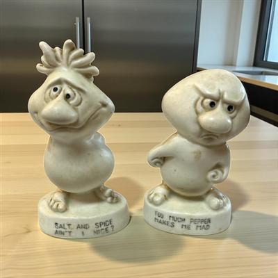 Sale Photo Thumbnail #282: Vintage Mad Martian Novelty Salt and Pepper Shaker Set  Made in Japan