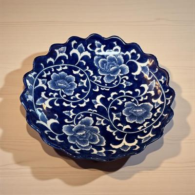 Sale Photo Thumbnail #289: Bombay Company Blue and White Chinoiserie Footed Bowl  Approximate 3" tall and 10" Wide