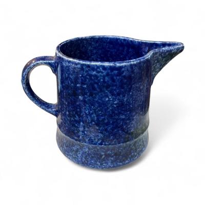 Sale Photo Thumbnail #297: Vintage Blue Stoneware Pitcher Likely from Stangi Pottery