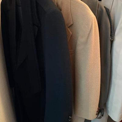 4 men’s dress coats