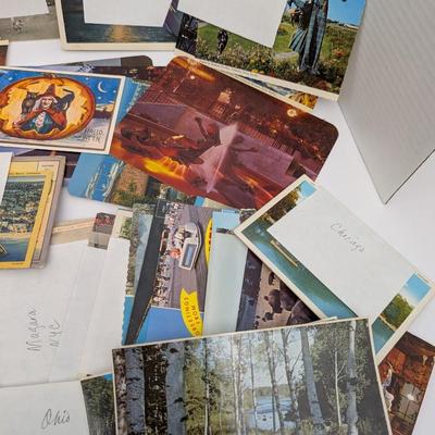 HUGE Vintage Antique Postcard Lot Mixed Locations PA DC Maine Ohio Mass CA Niagara Falls Linen Divided Back Collection