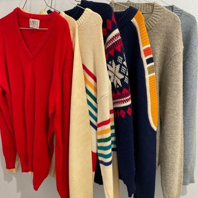 7 vintage men’s sweaters