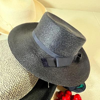 Lot 24 Assorted Hats & hat decor
