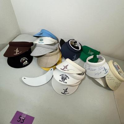 Lot 53 Golf visors