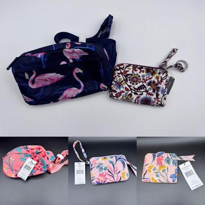 Lot of 5 Vera Bradley Items: Zip Card Pouch & Mini Belt Bag.