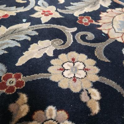 Regal Medallion Black Area Rug 10' x 13' (LR-KD)