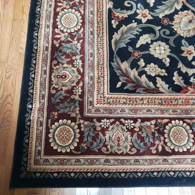 Regal Medallion Black Area Rug 10' x 13' (LR-KD)
