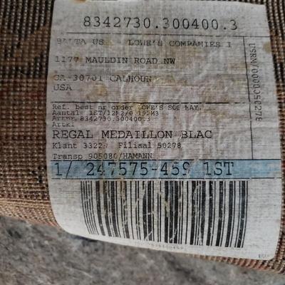 Regal Medallion Black Area Rug 10' x 13' (LR-KD)