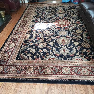 Regal Medallion Black Area Rug 10' x 13' (LR-KD)