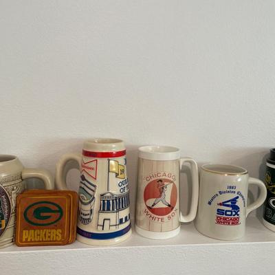Sports mugs and coasters