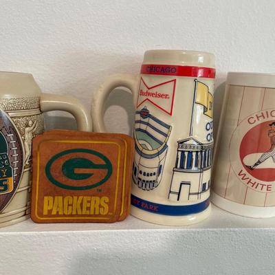 Sports mugs and coasters