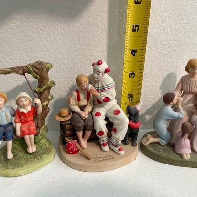 Norman Rockwell and Goebel figures