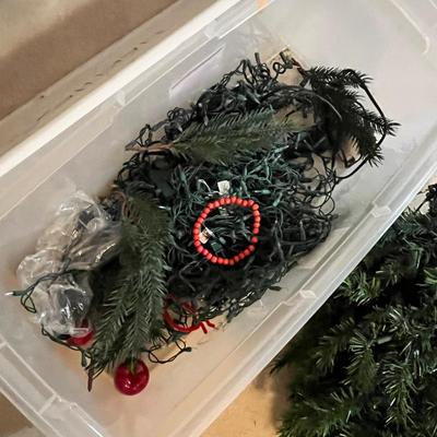 Lot 75 Christmas tree & lights