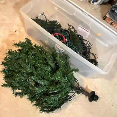 Lot 75 Christmas tree & lights