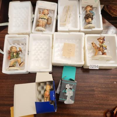 Collection of 5 M.J. Goebel Hummel Figurines + 1 Crystal Hummel
